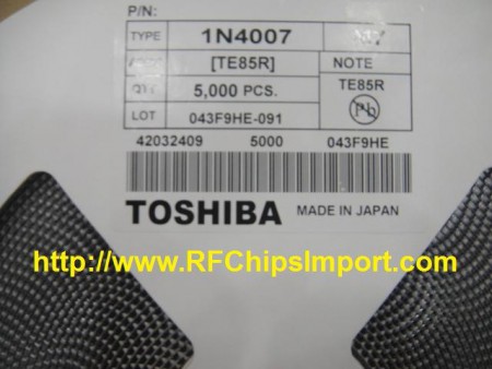 1N4007 TOSHIBA DIODE GEN PURPOSE 1000V 1A SMA DO214 SMD          